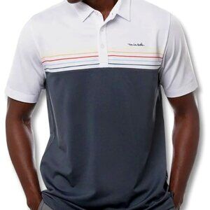 Travis Mathew Polo Shirt Signature Color Block Style size M
